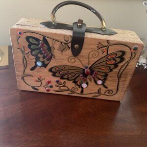 Purse/Wooden/Vintage